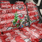 Swans Football Merry Christmas Back Car Seat Cover Indigenous Australian Art