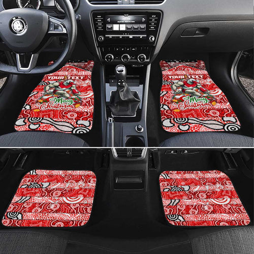 Swans Football Merry Christmas Car Mats Indigenous Australian Art