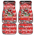 Swans Football Merry Christmas Car Mats Indigenous Australian Art