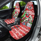 Swans Football Merry Christmas Car Seat Cover Indigenous Australian Art