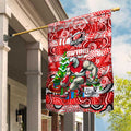 Swans Football Merry Christmas Garden Flag Indigenous Australian Art