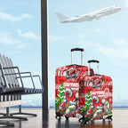 Swans Football Merry Christmas Luggage Cover Indigenous Australian Art