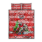 Swans Football Merry Christmas Quilt Bed Set Indigenous Australian Art