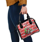 Swans Football Merry Christmas Shoulder Handbag Indigenous Australian Art
