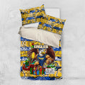 Eagles Football Merry Christmas Bedding Set Indigenous Australian Art