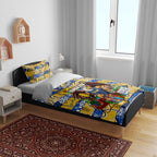 Eagles Football Merry Christmas Bedding Set Indigenous Australian Art