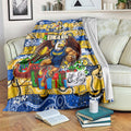 Eagles Football Merry Christmas Blanket Indigenous Australian Art