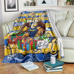 Eagles Football Merry Christmas Blanket Indigenous Australian Art