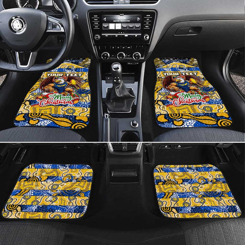Eagles Football Merry Christmas Car Mats Indigenous Australian Art