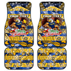 Eagles Football Merry Christmas Car Mats Indigenous Australian Art