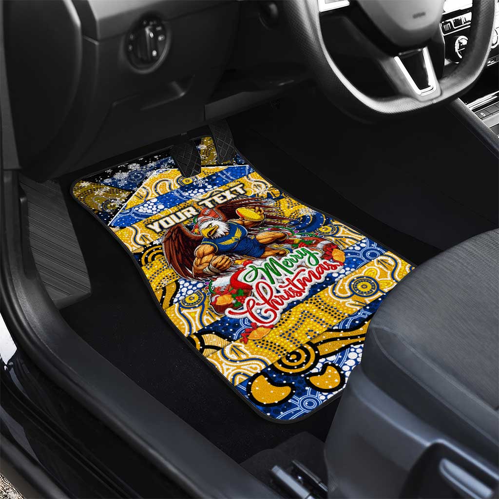 Eagles Football Merry Christmas Car Mats Indigenous Australian Art