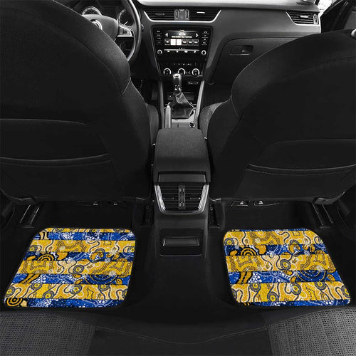 Eagles Football Merry Christmas Car Mats Indigenous Australian Art