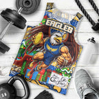 Custom Eagles Rugby Merry Christmas Men Tank Top Indigenous Australian Art