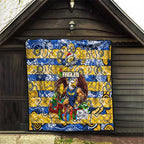 Eagles Football Merry Christmas Quilt Indigenous Australian Art