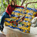 Eagles Football Merry Christmas Quilt Indigenous Australian Art
