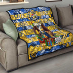 Eagles Football Merry Christmas Quilt Indigenous Australian Art