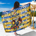Eagles Football Merry Christmas Sarong Indigenous Australian Art