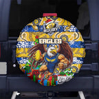 Eagles Football Merry Christmas Spare Tire Cover Indigenous Australian Art
