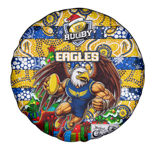 Eagles Football Merry Christmas Spare Tire Cover Indigenous Australian Art