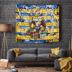 Eagles Football Merry Christmas Tapestry Indigenous Australian Art