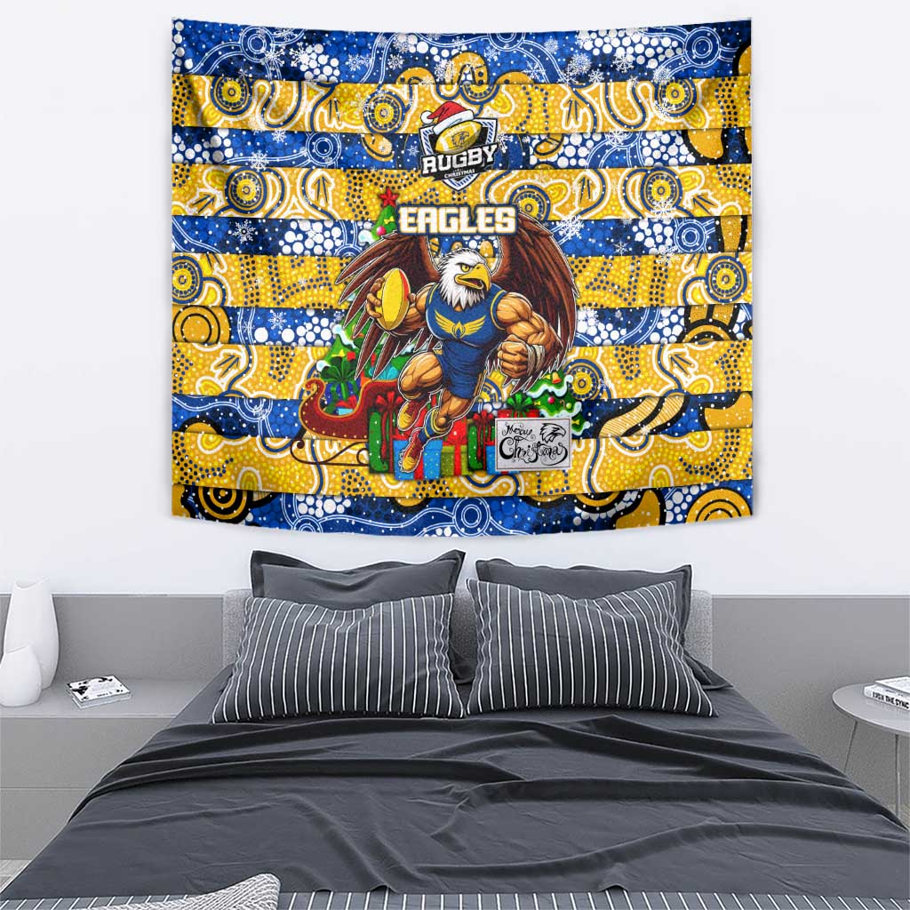 Eagles Football Merry Christmas Tapestry Indigenous Australian Art