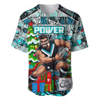 Custom Power Rugby Merry Christmas Baseball Jersey Indigenous Australian Art