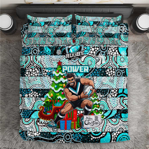 Power Football Merry Christmas Bedding Set Indigenous Australian Art