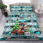 Power Football Merry Christmas Bedding Set Indigenous Australian Art