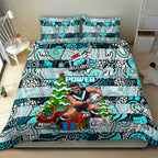 Power Football Merry Christmas Bedding Set Indigenous Australian Art