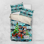 Power Football Merry Christmas Bedding Set Indigenous Australian Art