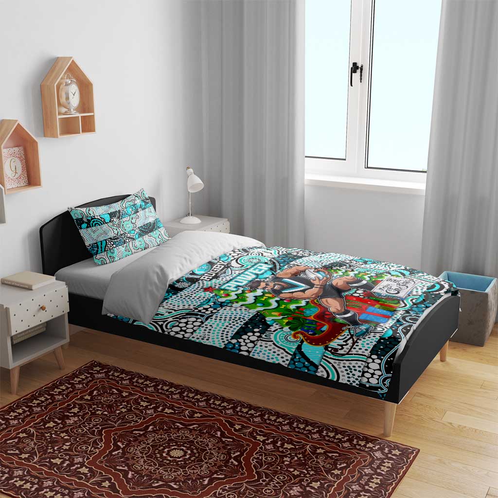 Power Football Merry Christmas Bedding Set Indigenous Australian Art