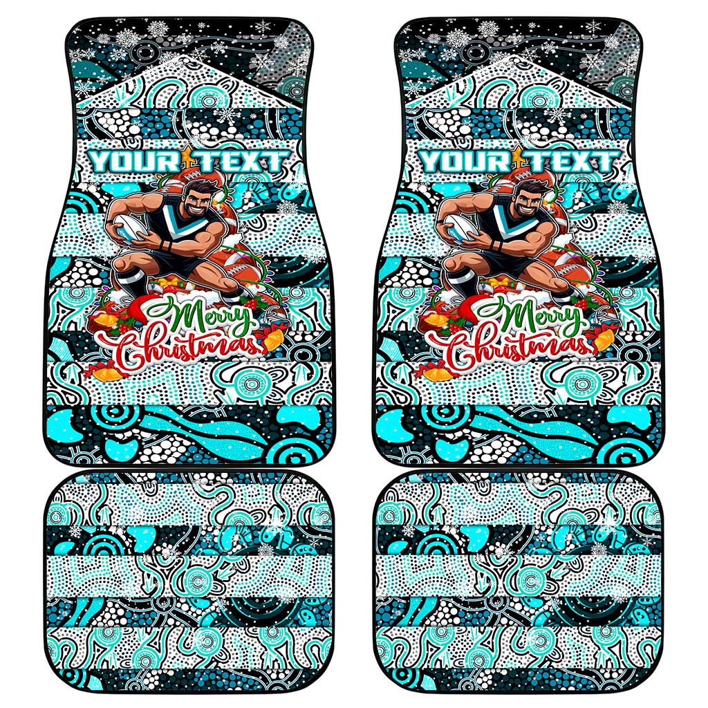 Power Football Merry Christmas Car Mats Indigenous Australian Art