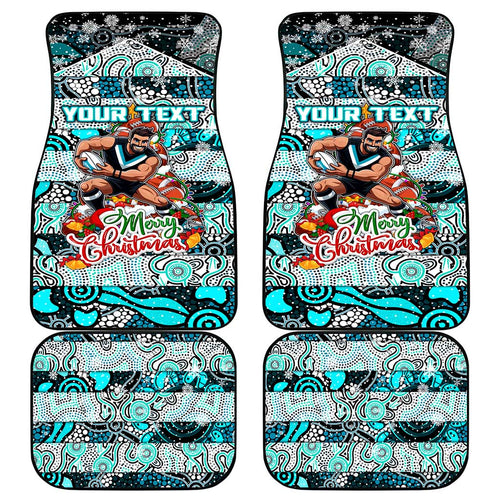 Power Football Merry Christmas Car Mats Indigenous Australian Art