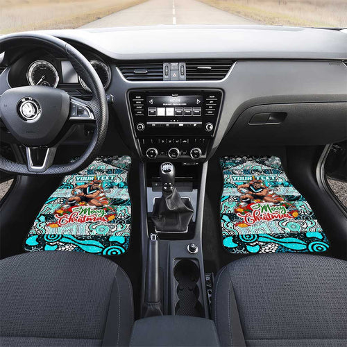 Power Football Merry Christmas Car Mats Indigenous Australian Art
