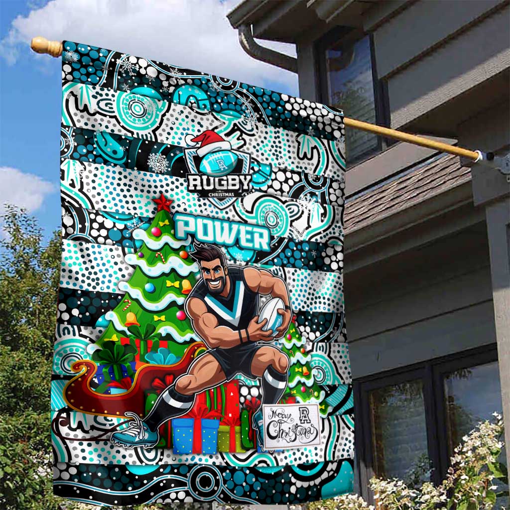 Power Football Merry Christmas Garden Flag Indigenous Australian Art