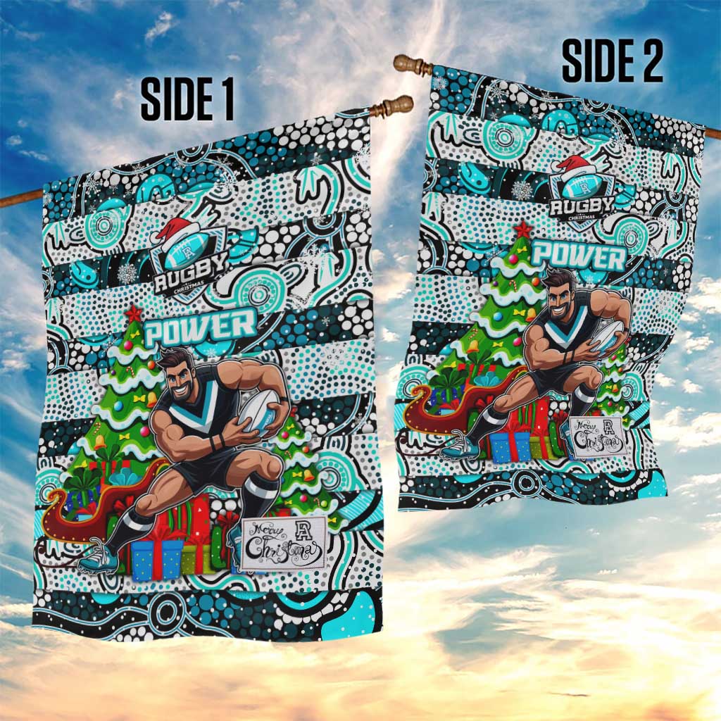 Power Football Merry Christmas Garden Flag Indigenous Australian Art