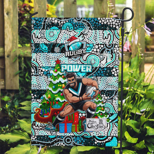 Power Football Merry Christmas Garden Flag Indigenous Australian Art