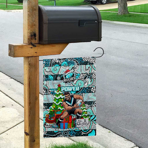 Power Football Merry Christmas Garden Flag Indigenous Australian Art