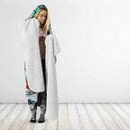 Power Football Merry Christmas Hooded Blanket Indigenous Australian Art