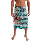 Custom Power Rugby Merry Christmas Lavalava Indigenous Australian Art
