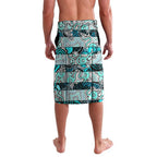 Custom Power Rugby Merry Christmas Lavalava Indigenous Australian Art
