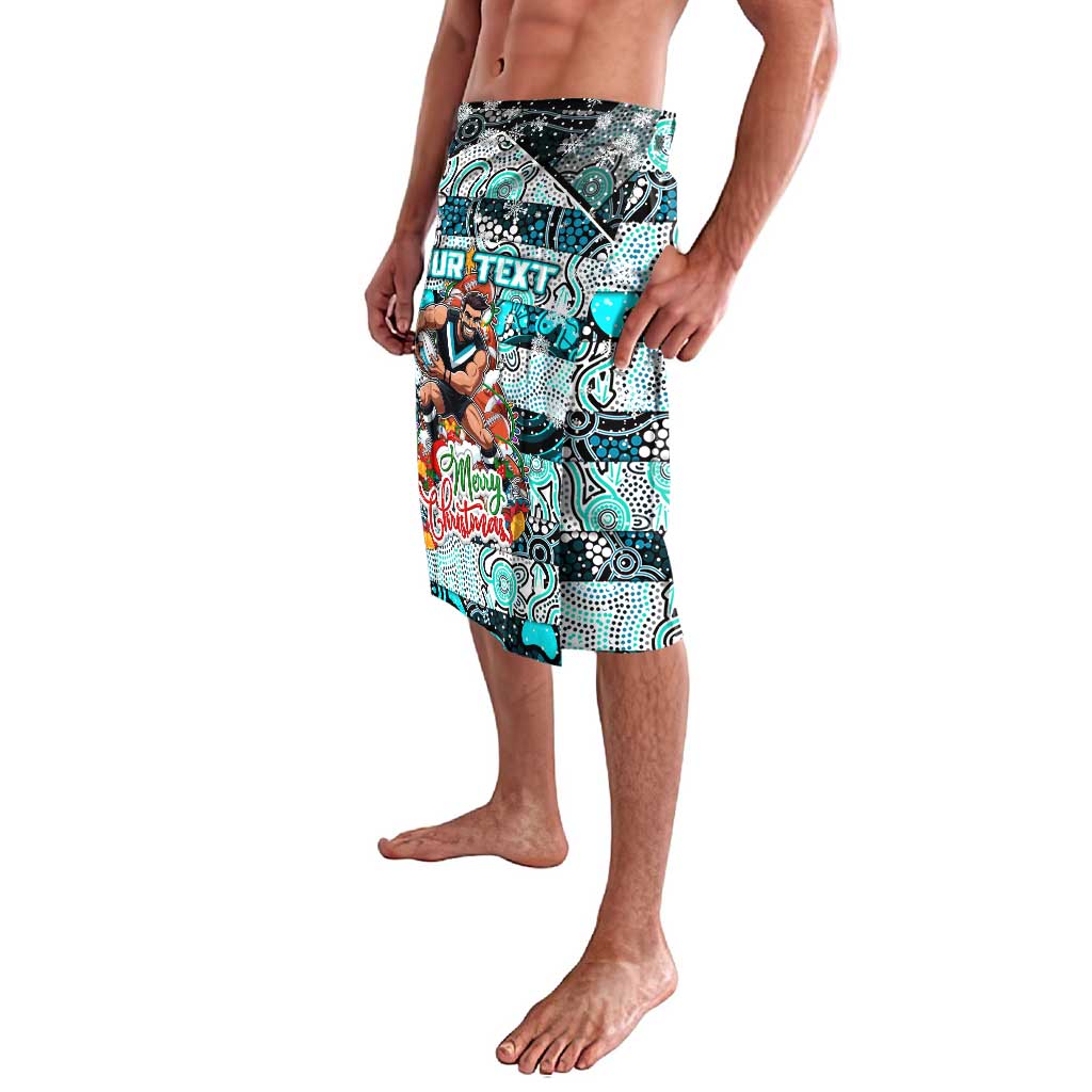 Custom Power Rugby Merry Christmas Lavalava Indigenous Australian Art