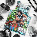 Custom Power Rugby Merry Christmas Men Tank Top Indigenous Australian Art