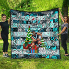 Power Football Merry Christmas Quilt Indigenous Australian Art