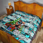 Power Football Merry Christmas Quilt Indigenous Australian Art