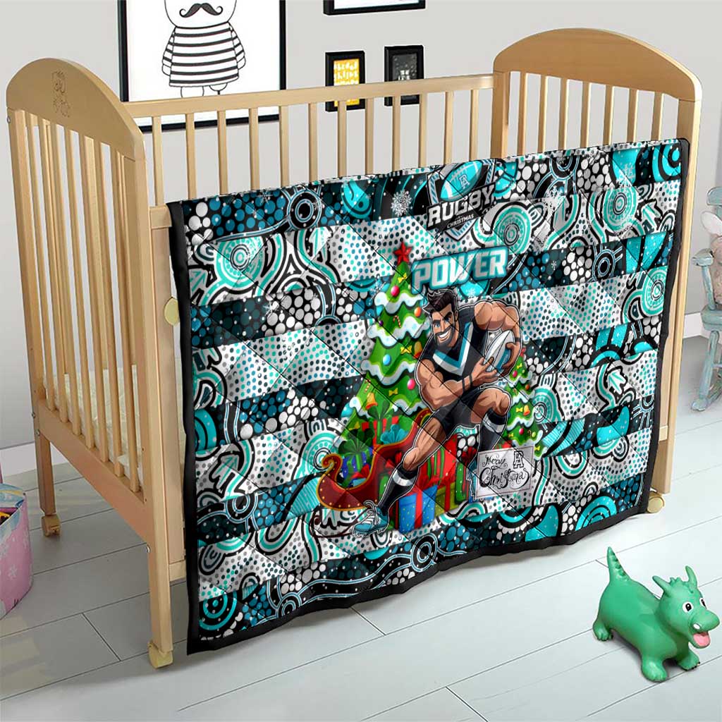 Power Football Merry Christmas Quilt Indigenous Australian Art