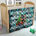 Power Football Merry Christmas Quilt Indigenous Australian Art
