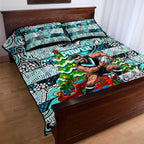 Power Football Merry Christmas Quilt Bed Set Indigenous Australian Art