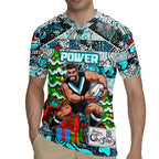 Custom Power Rugby Merry Christmas Rugby Jersey Indigenous Australian Art