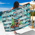 Power Football Merry Christmas Sarong Indigenous Australian Art